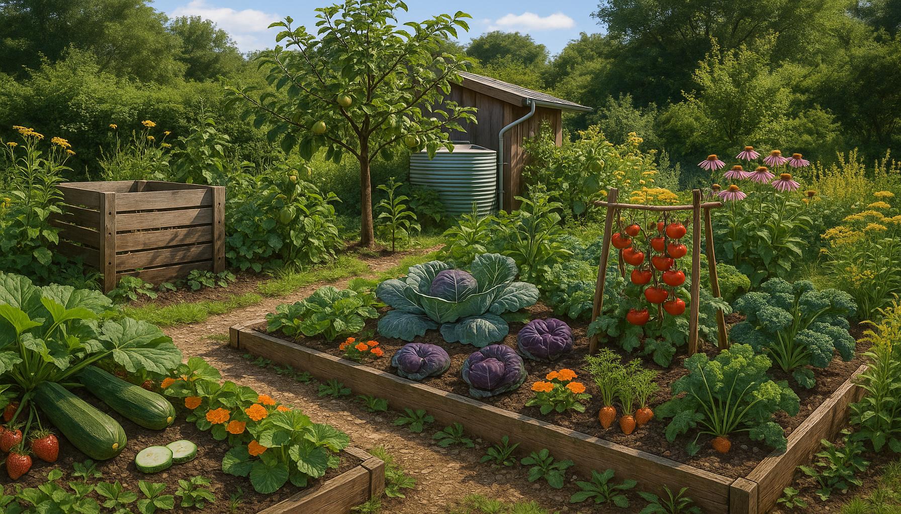 Permaculture Techniques: How to Create a Self-Sustaining Garden that Integrates with the Ecosystem